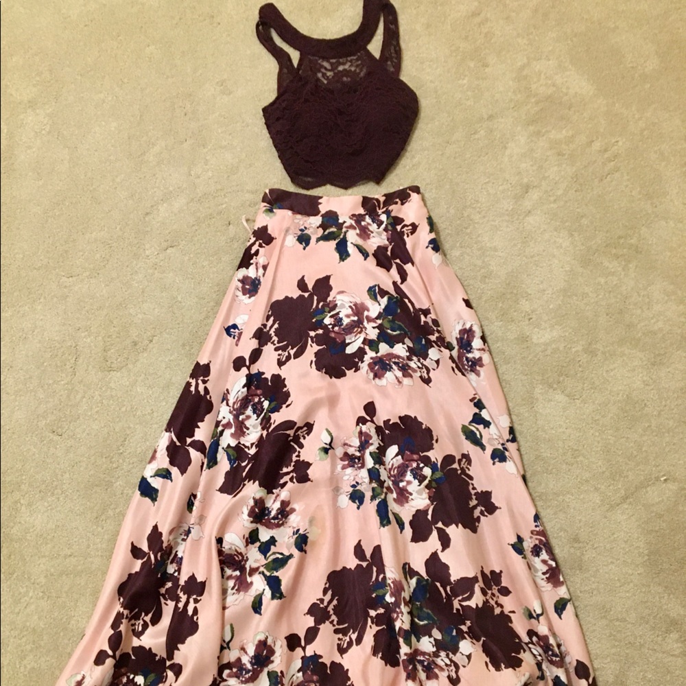 Two piece formal dress